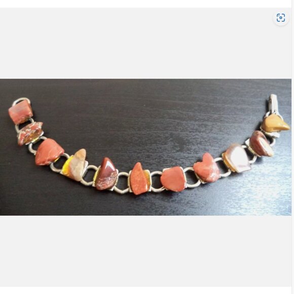 VINTAGE ESTATE GENUINE STONE BRACELET 1979 - Picture 1 of 3